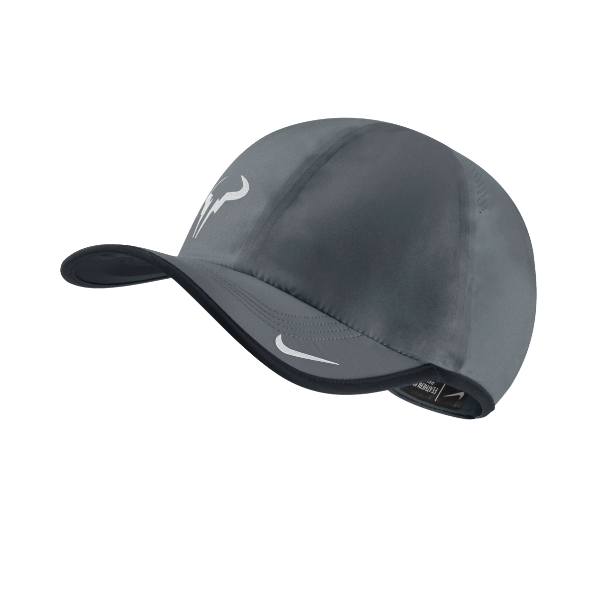 Nike Rafa Bull Logo 2.0 hat in Dark Magnet Grey w/Black & White [613966-084] from the Fall 2014 tennis collection